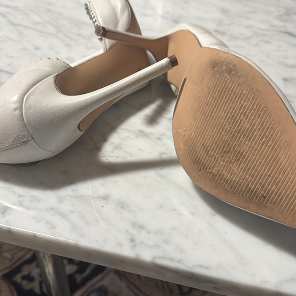 Steve Madden size 9.5 half white studded shoes. - Picture 6 of 7